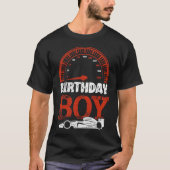 Birthday Boy Race Car Racing T-Shirt (Vorderseite)