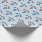 Birthday Boy Robot Geschenkpapier (Ecke)