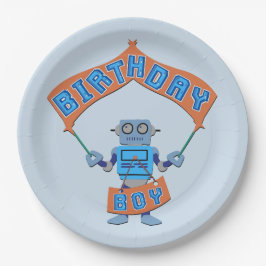 Birthday Boy Robot Pappteller