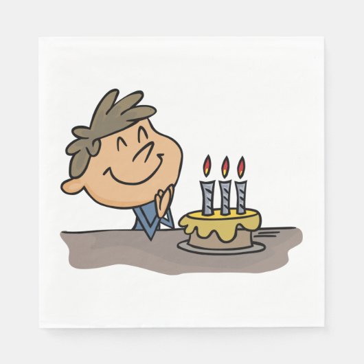 Birthday Boy Serviette (Vorderseite)