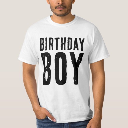 BIRTHDAY BOY T - SHIRT (Vorderseite)