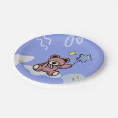 Birthday Boy Teddy Bear Pappteller (Schrägansicht)