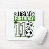 Birthday Boy Tees 11 Soccer Its My 11th Birthday B Mousepad (Mit Mouse)