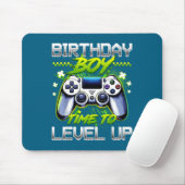 Birthday Boy Time To Level Up Video Game Birthday Mousepad (Mit Mouse)
