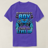 Birthday Boy Time to Level Up Video Gamer Birthda T-Shirt (Design vorne)