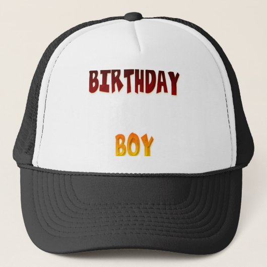 Birthday Boy Truckerkappe (Vorderseite)