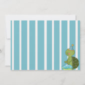 Birthday Boy Turtle Einladung (Rückseite)