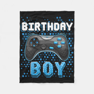 Birthday Boy Video Game Controller Birthday Gamer Fleecedecke
