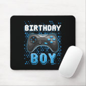 Birthday Boy Video Game Controller Birthday Gamer Mousepad (Mit Mouse)