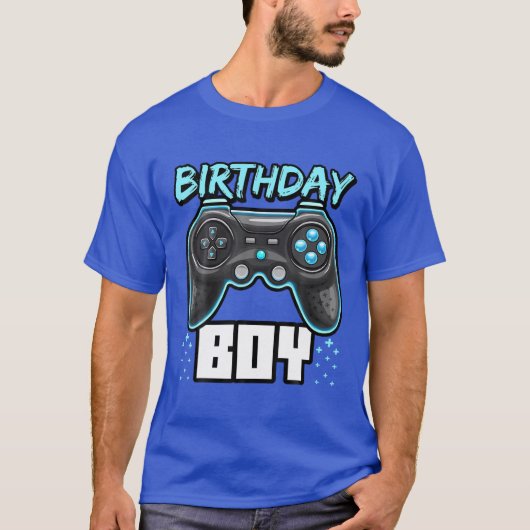 Birthday Boy Video Game Controller Birthday Gamer  T-Shirt (Vorderseite)