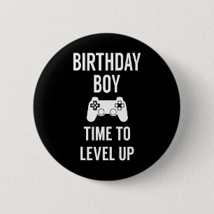 Birthday Boy Video Game Geburtstagsparty Button
