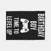 Birthday Boy Video Game Geburtstagsparty Fleecedecke (Vorderseite (Horizontal))