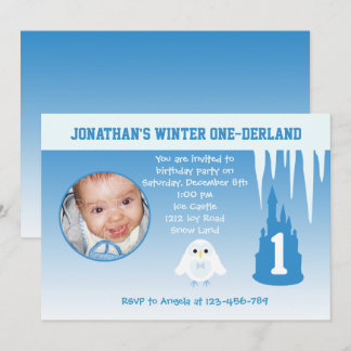 Birthday Boy Winter Onederland Einladung