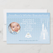 Birthday Boy Winter Onederland Einladung (Vorderseite)