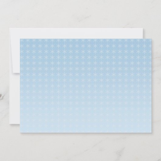 Birthday Boy Winter Onederland Einladung (Rückseite)