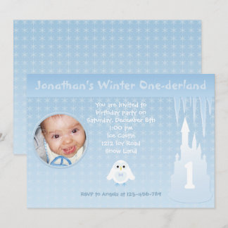 Birthday Boy Winter Onederland Einladung