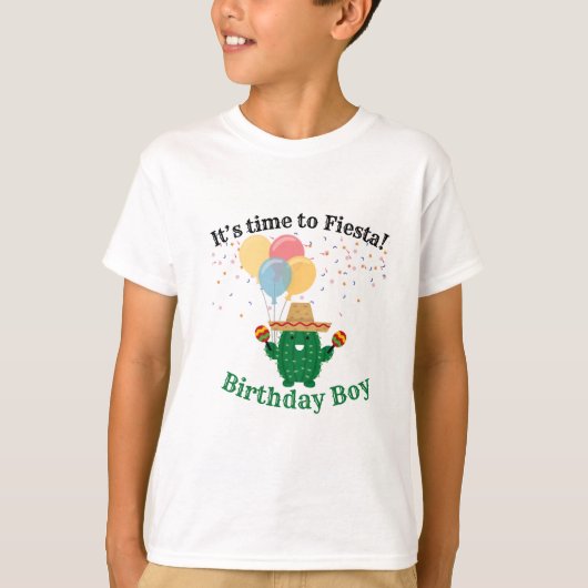 Birthday Boy | Zeit bis Fiesta | T-Shirt (Vorderseite)