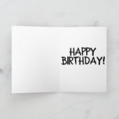 BIRTHDAY BRAT FUNNY GREETING CARDS KARTE (Innenseite)