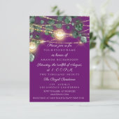 Birthday Brautparty Light Jar Lila Maison Einladung (Stehend Vorderseite)