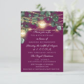 Birthday Brautparty Light Jar Marsala Maison Einladung (Stehend Vorderseite)