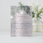 Birthday Brautparty Light Jar Rustikale Elegance Einladung (Stehend Vorderseite)