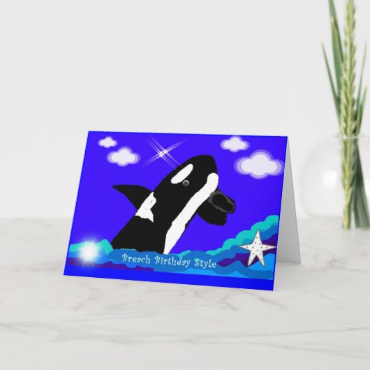 Birthday Breach Karte (Vorderseite)