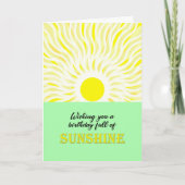 Birthday Bright Sunshine Card Karte (Vorderseite)