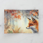 Birthday Brother Fox Forest Wildlife Animals Art Karte (Innenseite)