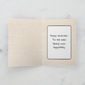 Birthday Brown Bear Karte (Innenseite)