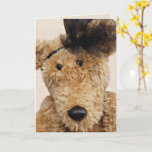 Birthday Brown Bear Karte (Gelbe Blume)