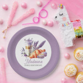 Birthday Brunch Aquarellbilder und Croissant Pappteller (Party)