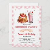 Birthday Brunch party Invitation Einladung (Vorne/Hinten)
