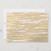 Birthday Brushed Gold Years in the Making Foto Einladung (Rückseite)