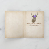 Birthday Buck in Wald Karte (Innenseite)