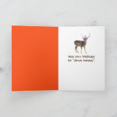 Birthday Buck mit Jagdgewehr Karte (Innenseite)
