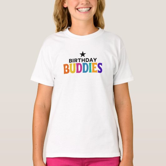 Birthday Buddies T-Shirt (Vorderseite)