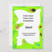 Birthday Bugs Party Einladung (Rückseite)