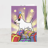 Birthday Bull Terrier Karte (Vorderseite)