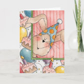 Birthday Bunny - Grußkarte Karte (Vorderseite)