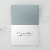 Birthday Bunny in Buble Bath Karte (Innenseite)