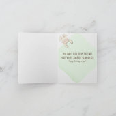 Birthday Bunny in Flower Pot Karte (Innenseite)