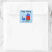 Birthday Bunny Riding Egg Auto #4 Stickers (Tasche)