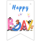 Birthday Bunting Flags Happy Bars Party Wimpelkette (Erste Fahne)