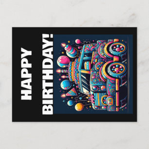 Birthday Bus Adventure Postkarte
