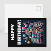 Birthday Bus Adventure Postkarte (Vorne/Hinten)