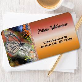 Birthday Butterfly-Adresse Adressaufkleber