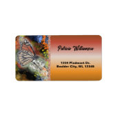 Birthday Butterfly-Adresse Adressaufkleber (Vorne)