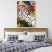 Birthday Butterfly Art Canvas Print Leinwanddruck (Insitu (Schlafzimmer))