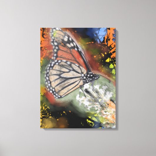 Birthday Butterfly Art Canvas Print Leinwanddruck (Vorderseite)