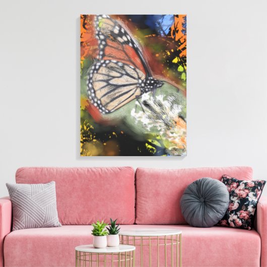 Birthday Butterfly Art Canvas Print Leinwanddruck (Insitu (Wohnzimmer))